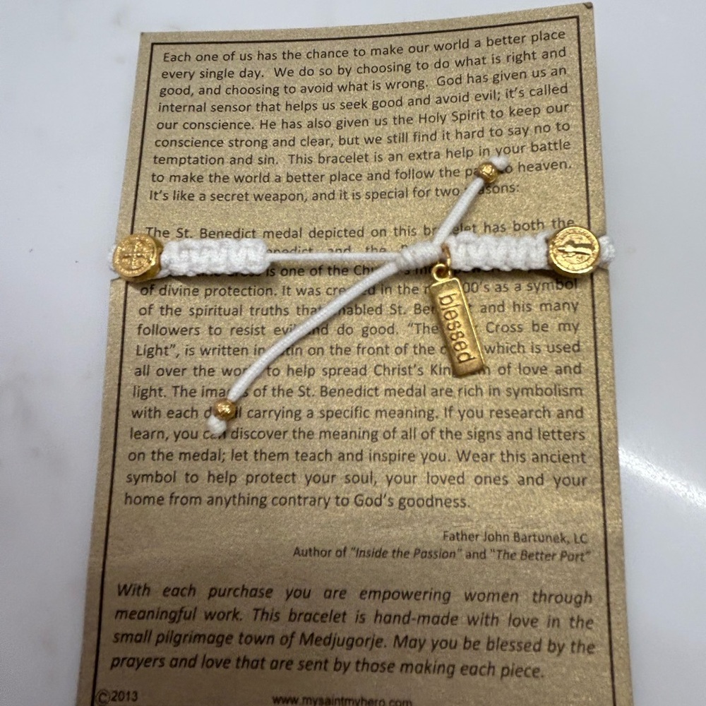 My Saint My Hero "Blessing " bracelet